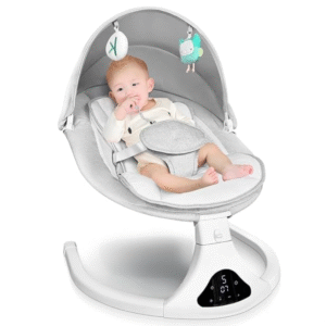 Bright Starts Playful Paradise Portable Baby Swing – Compact, Automatic, Music, Newborn+