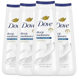 Dove Deep Moisture Body Wash, Nourishing Cleanser, 20 oz (Pack of 4)