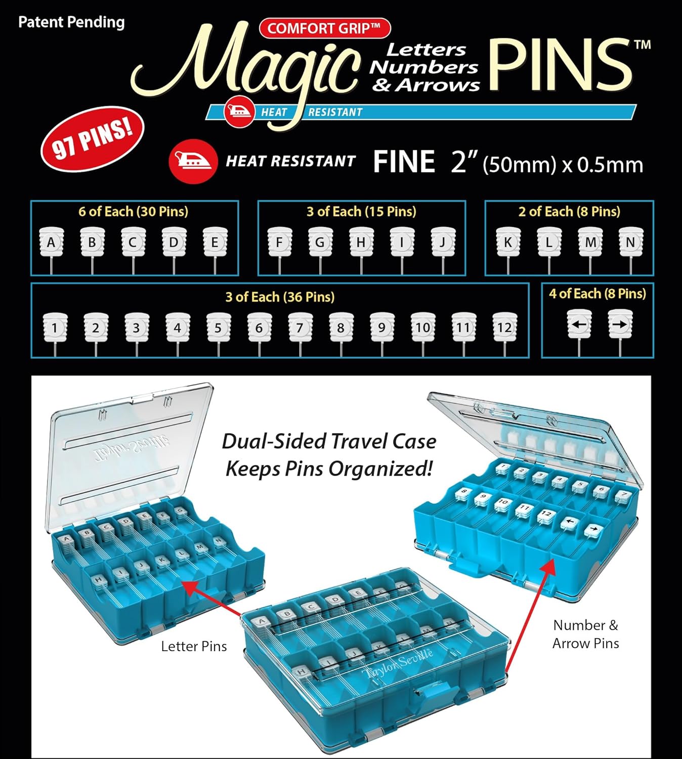 Taylor Seville: Magic Alphabet, Numbers and Arrows Pins