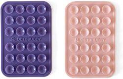 OCTOBUDDY: Silicone Suction Phone Mount – Hands-Free Selfie & Video Holder for iPhone & Android (2-Pack)
