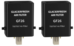 GLACIER FRESH: Replacement Air Filter for Sub-Zero Refrigerators, 2-Pack (7042798, 7007076, 7007067)