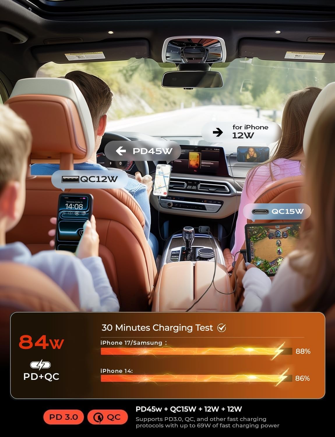 LISEN Retractable Car Charger - Image 6