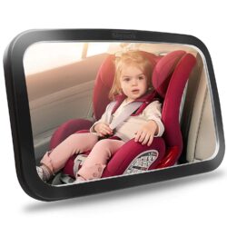 Shynerk Baby Car Mirror, Safety Car Seat Mirror for Rear Facing Infant with Wide Crystal Clear