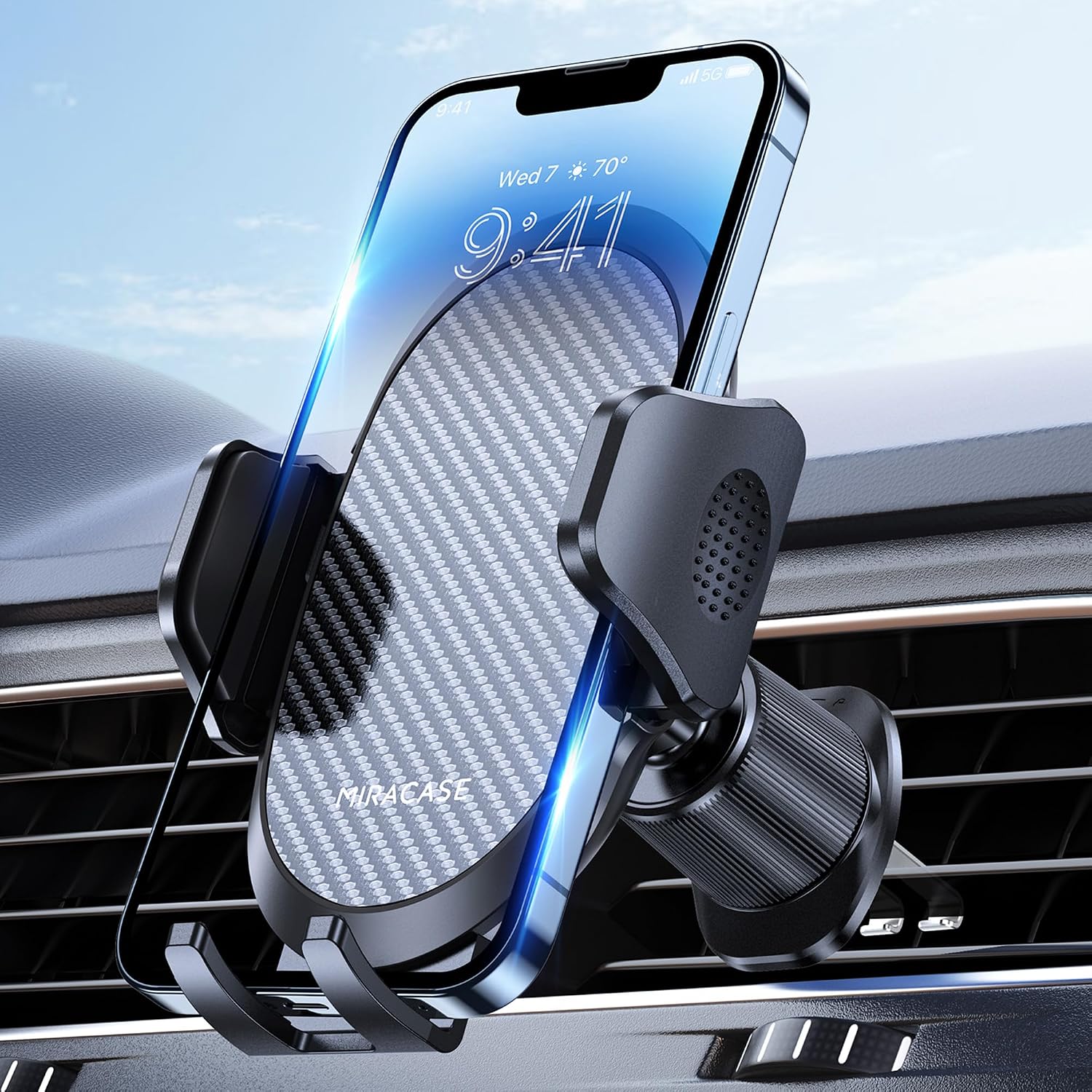 miracase Phone Holders for Your Car with Metal Hook Clip