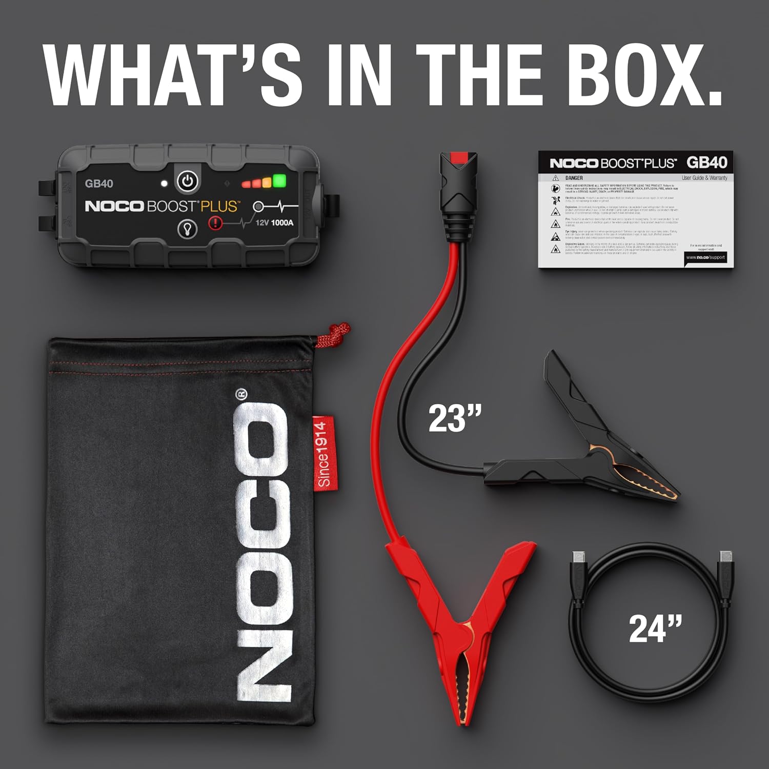 NOCO Boost GB40 12V 1000A UltraSafe Portable Lithium Jump Starter - Image 6