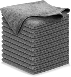 USANOOKS Microfiber Cleaning Cloth Grey